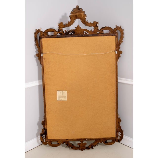 Labarge Large Italian Bronze Finish Decorated Mirror For Sale - Image 10 of 11
