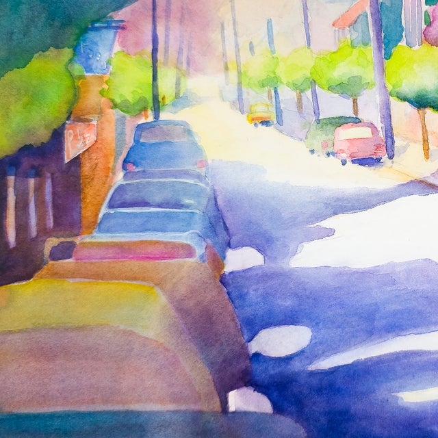 Quiet Street, Late Afternoon - Tomoko Parry, C. 1990s For Sale - Image 4 of 10