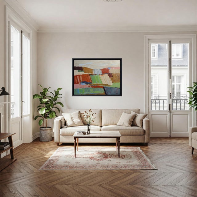 l'Intervalle Des Champs, Abstract Landscape, Contemporary, French, Framed by Sophie Dumont For Sale - Image 9 of 9