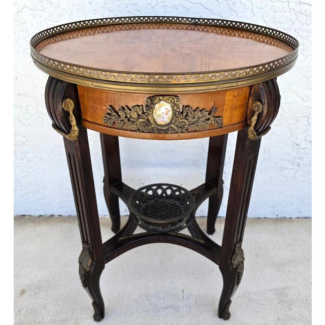 Antique 19th Century Louis XVI Revival Bouillotte Side Center Table For Sale - Image 14 of 17