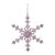 Contemporary Snowflake Jewel Ornaments (Set of 6) For Sale - Image 3 of 5