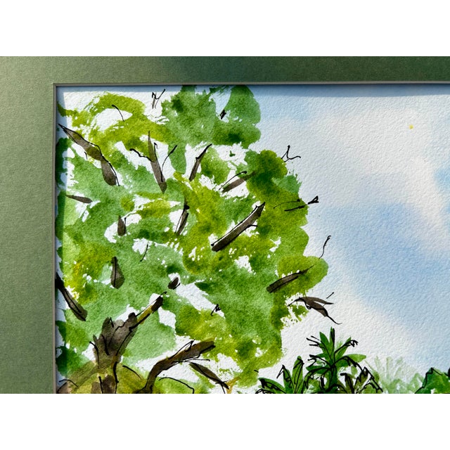 2020s Original Watercolor Ink and Wash Painting South Sudan Family in 2024 For Sale - Image 5 of 8