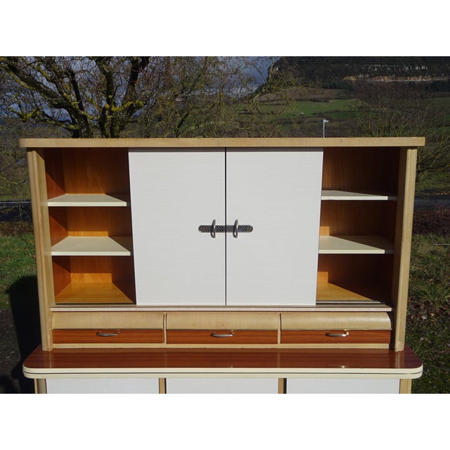Large Vintage Sideboard in Wood and Formica from Weiler, 1960s For Sale - Image 13 of 18