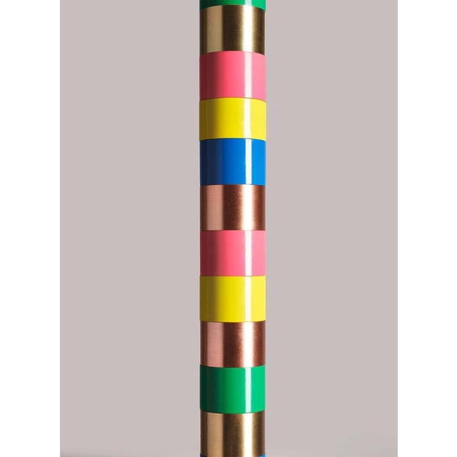 Donna III Floor Lamp in Brass with Copper and Aluminium by Marine Breynaert For Sale - Image 4 of 6