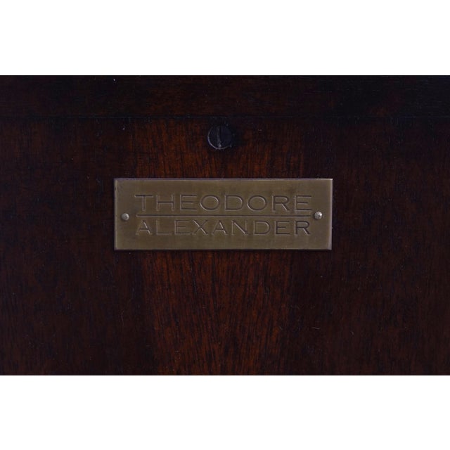 Theodore Alexander Inlaid Mahogany Large China Cabinet For Sale - Image 18 of 18