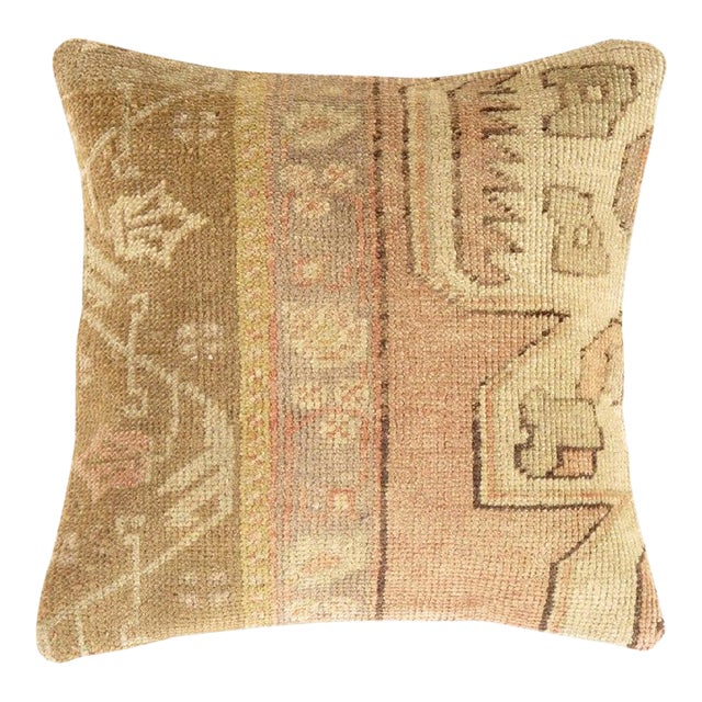 Pasargada DC Vintage Hand Knotted Rug Turkish Pillow For Sale