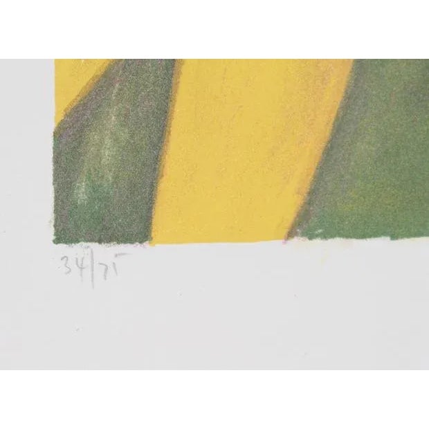 Modern Woman and Cat, Harold Baumbach Lithograph For Sale - Image 3 of 3