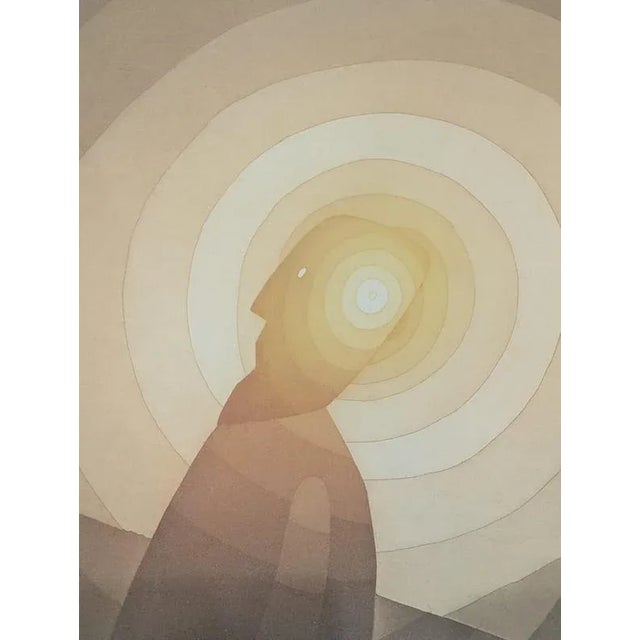 Contemporary Jean Michel Folon, A Sound, 1982, Etching For Sale - Image 3 of 7