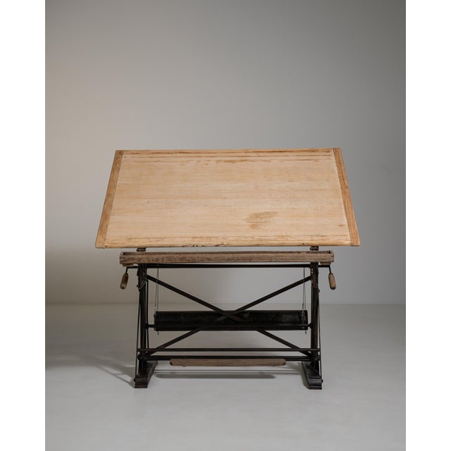 Architect's Oak Drawing Table, Antique, France, Early 20th Century For Sale - Image 13 of 13