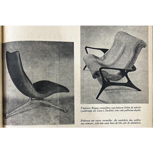 Vladimir Kagan Lounge Chair in Brazilian Rosewood & Velvet, Brazil, 1958 For Sale - Image 10 of 18