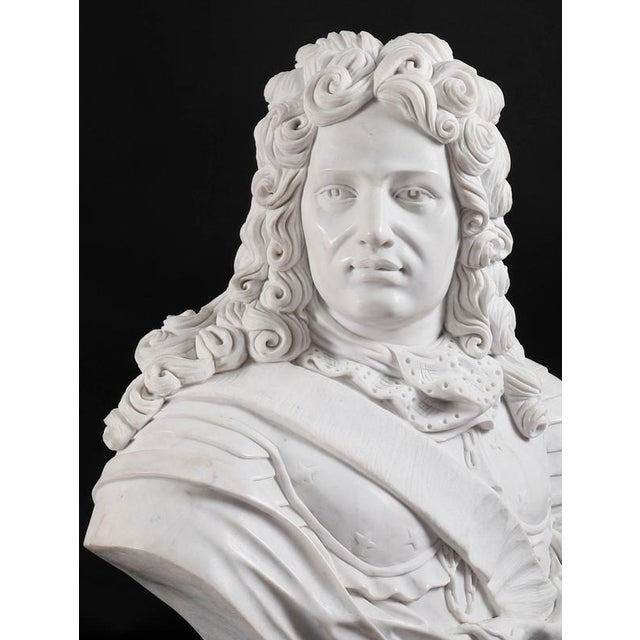 Antique 20th Century Italian Marble Bust of a Nobleman in Armour For Sale - Image 3 of 18