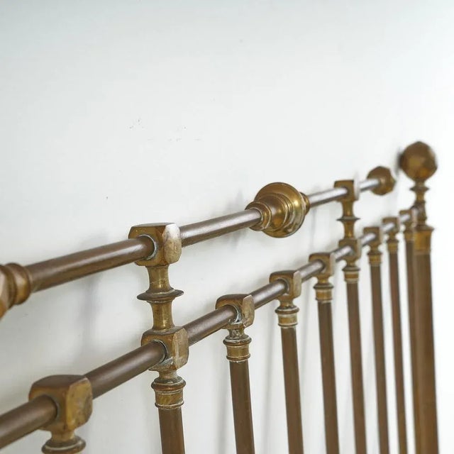 Vintage Brass Bedframe For Sale - Image 3 of 9