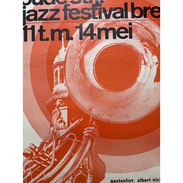 Paper Oude Stijl Jazz Festival Breda, Vintage Poster,printed in Netherlands For Sale - Image 7 of 11