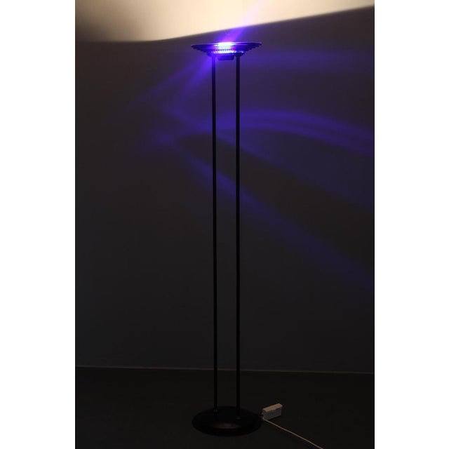 Halogen Floor Lamp with Glass Shade, Europe, 1970s For Sale - Image 13 of 16