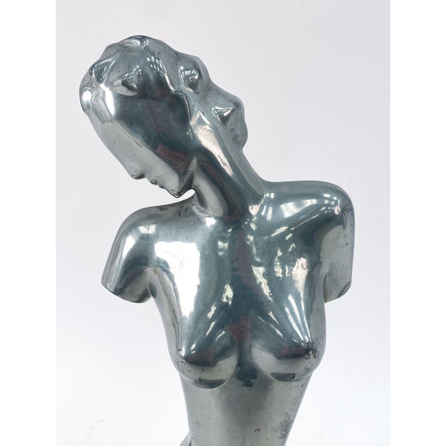 Mid 20th Century Art Deco Female Nude Oscar Sculpture For Sale In New York - Image 6 of 13