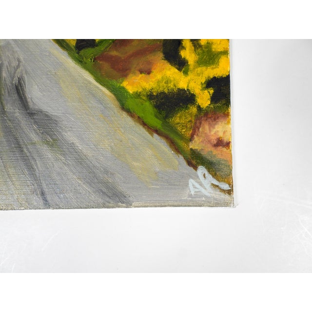 2015 oil on canvas board expressionist landscape painting by Alina Rozzi (Cincinnati, 20th/21st century). Initialed lower...
