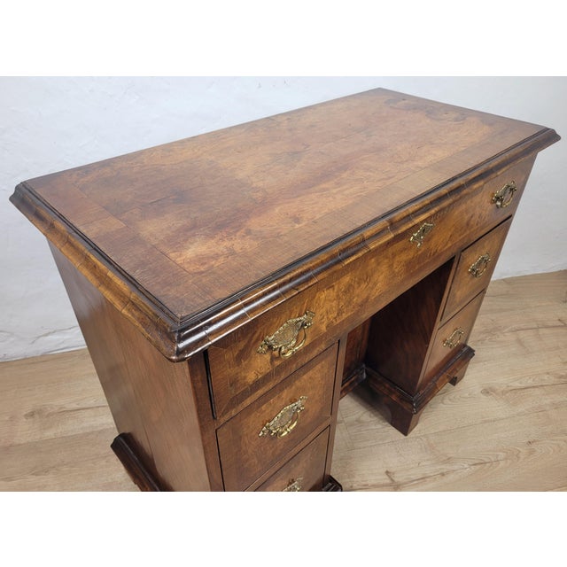 Wood Vintage Walnut Writing Desk, 1700s For Sale - Image 7 of 17