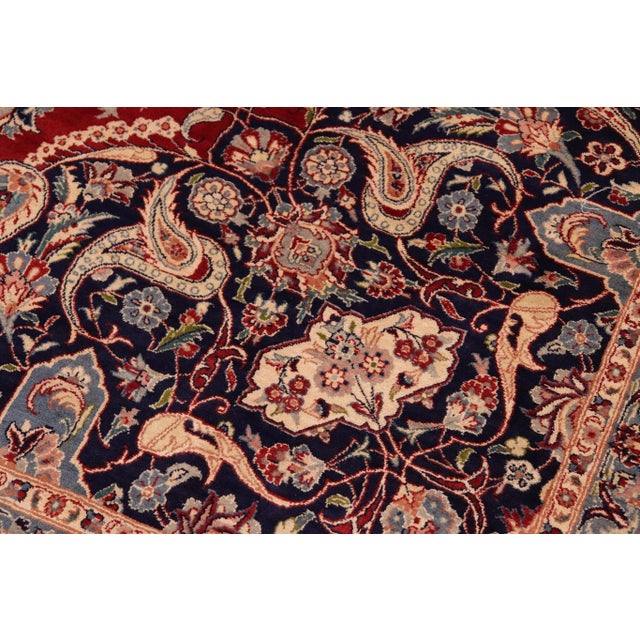 Designed with mesmerizing intricacy and gorgeous color palette, this hand-knotted masterpiece demonstrates the beauty and...