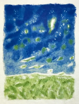 1962 Jules Cavailles Original Lithograph, Untitled 9