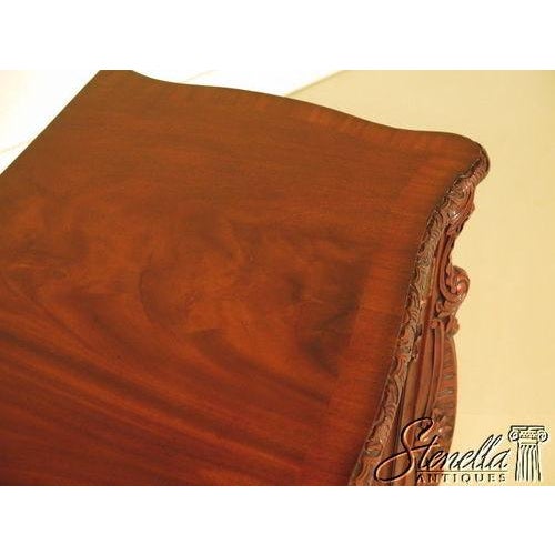 Brown Chippendale Carved and Figural Mahogany 2 Door Server Cabinet For Sale - Image 8 of 9