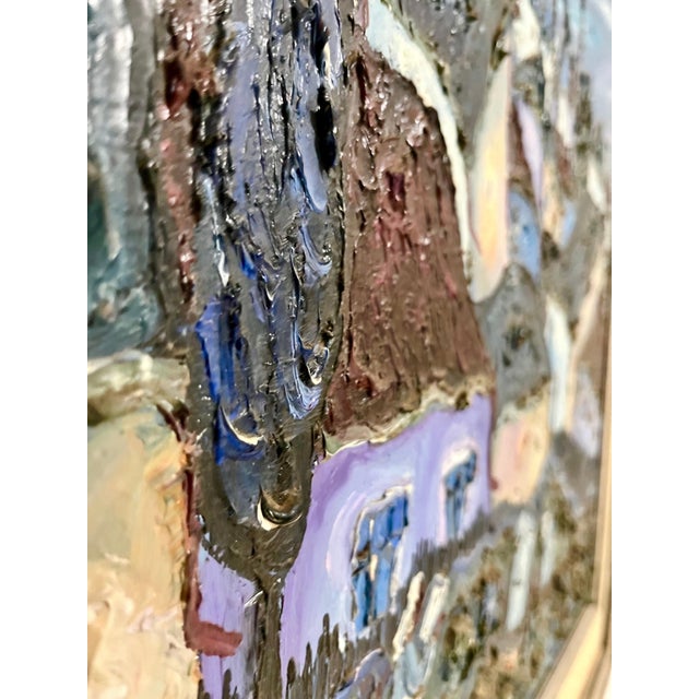 Impressionist Myhaylo Shteinberg, Russian Abstract Expressionist Village Oil Painting Soviet Non Conformist Art For Sale - Image 3 of 5