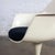 White Mid-20th Century MCM Burke Tulip Armchair No 116 With White Shell Round Stationary Base & Black Cushion For Sale - Image 8 of 17