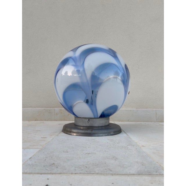 1970s Murano Table Lamp from Mazzega, Italy, 1970s For Sale - Image 5 of 6