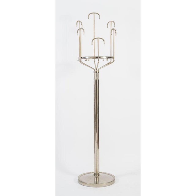 Studio BBPR 'Melpomene' model steel coat hanger. Prod. Artemide, 1970 ca. 181 x 40 x 40 cm. Good conditions. This piece is...