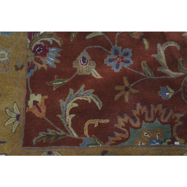 Safavieh Heritage 820 Red Floral All Over Geometric Wool Area Rug 10' X 14' For Sale - Image 9 of 13