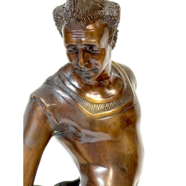 Bronze Sculpture "Get Up" After Georges Petit de Chemellier, 20th Century For Sale - Image 15 of 18