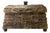 Vintage Maitland-Smith Coconut Bark Domed Decorative Chest With Metal Accents For Sale