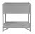 Olympia One-Drawer Nightstand in Light Gray For Sale - Image 4 of 6