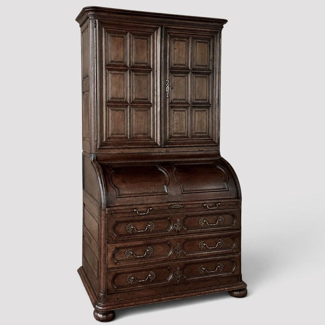 French 19th Century French Bookcase ~ Cylinder Secretary For Sale - Image 3 of 18
