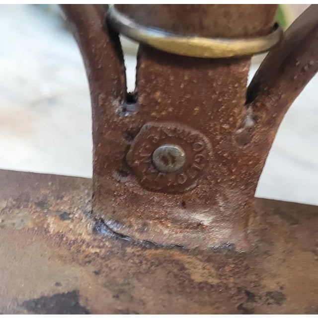 Contemporary Jan Barboglio Hand Forged Iron Candle Holder For Sale - Image 3 of 9