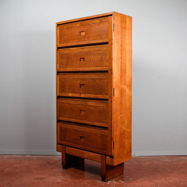 Sideboard Bookcase with Sliding Doors Document Holder in Oak by Staverton for RAF, 1960s For Sale - Image 12 of 18