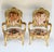 Set of French Art Nouveau Gilt Salon Chairs, 1920s For Sale - Image 3 of 14