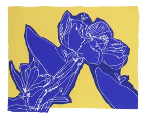 Aaron Schone, "Blue Flowers", Bright Pop Screenprint