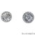 Silver 18k (750) White Gold - VVS Natural Diamond Stud Earring - Set of 2 For Sale - Image 8 of 9
