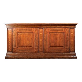 Italian Renaissance Style Carved Walnut Sideboard For Sale