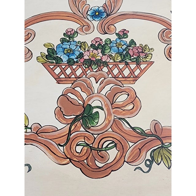 Custom Hand Painted Furniture Dimensions 42 x42.5 x 42.75 Desktop Drop Down 15" deep Drawer Depths 19-22" shaped Drawer...