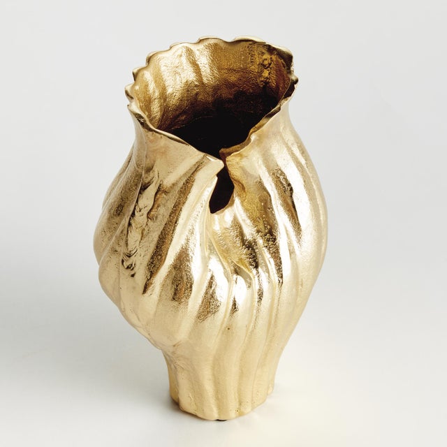 Made of a substantial cast aluminum, using a centuries old sandcast method this vase is an organic, sculptural piece. Add...