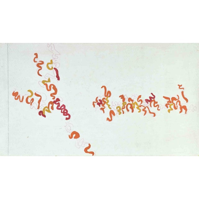 Antonio Sanfilippo, Abstract Composition, Oil on Canvas, 1971 For Sale