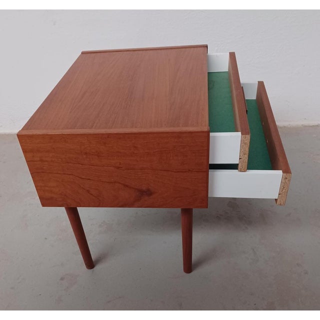 Brown Fully Restored Danish Teak Nightstands, 1970s, Set of 2 For Sale - Image 8 of 9