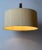 Swedish Modern Minimalist Brass and Silk Drum Pendant Light, 1970 For Sale - Image 14 of 16