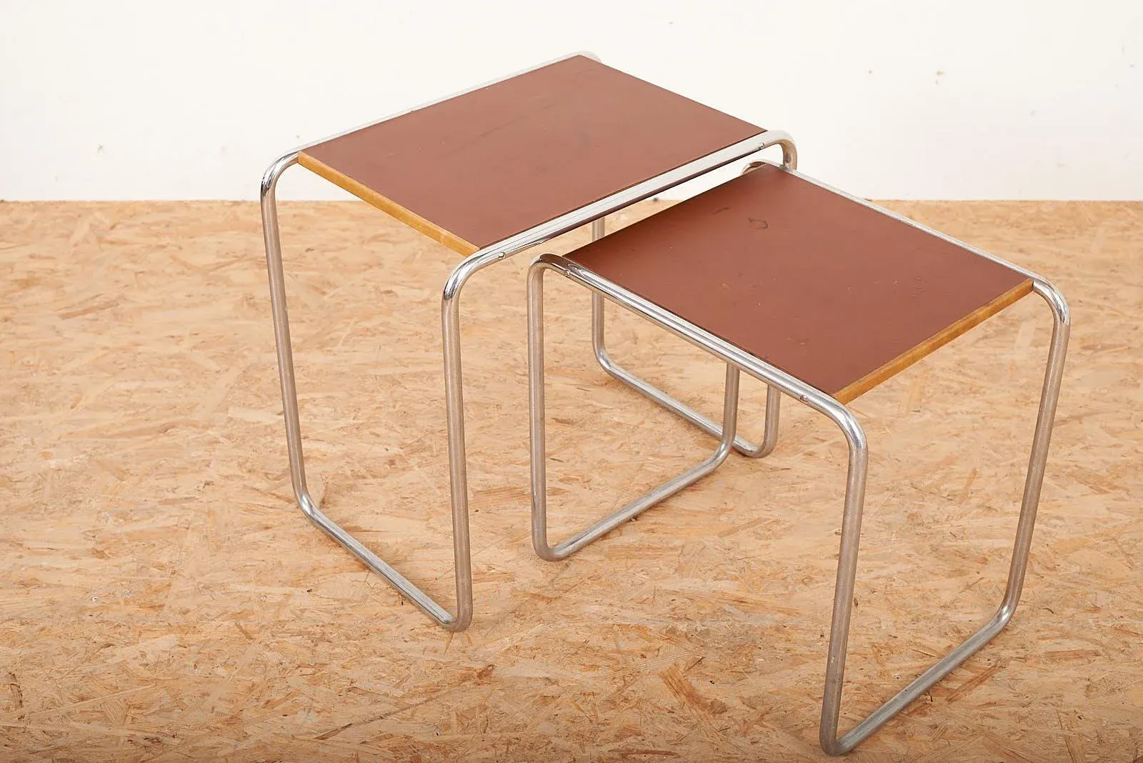 Bauhaus B9 Nesting Tables by Marcel Breuer, Set of 3 | Chairish