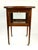 Wood French Neoclassical Mahogany Bar Cart with Glass Tray, 1930s For Sale - Image 7 of 8