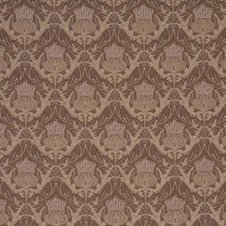 Schumacher Rowallan Trellis Fabric In Bronze For Sale