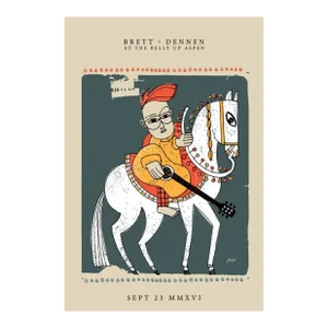 2016 American Concert Poster, Brett Dennen, Scrojo (Belly Up)