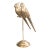 Mid-Century Brass Parrots Lovebirds Perched on a Stand For Sale