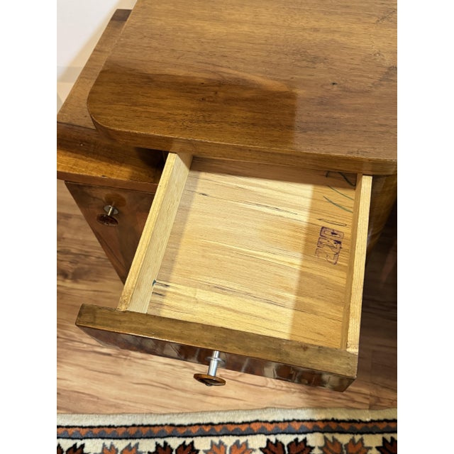 Art Deco Nightstands, Central Europe 1930s, Set of 2 For Sale - Image 11 of 13